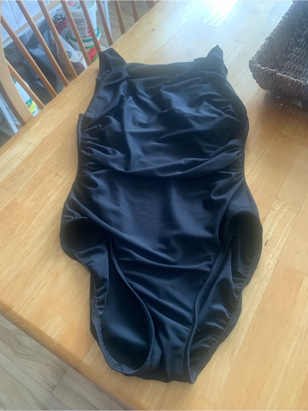 Classic Black One-Piece Swimsuit